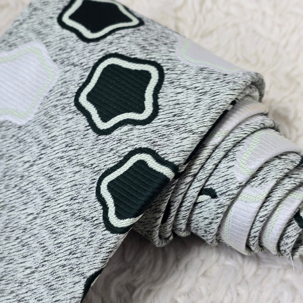 Vintage Wide Necktie Grey Green Dacron Polyester Geometric Retro 50s 60s‎ Tie - Picture 3 of 7